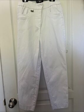 Picadilly Canada 🇨🇦 White Straight-Leg Cropped Pants - New
